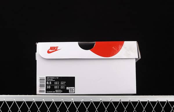 NIKE Air Force 1x07 Low rice white red electric embroidery hook low-top casual board shoes CL6326-108 - Image 11
