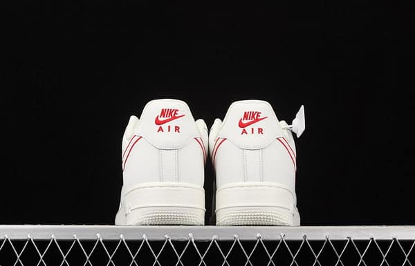 NIKE Air Force 1x07 Low rice white red electric embroidery hook low-top casual board shoes CL6326-108 - Image 13