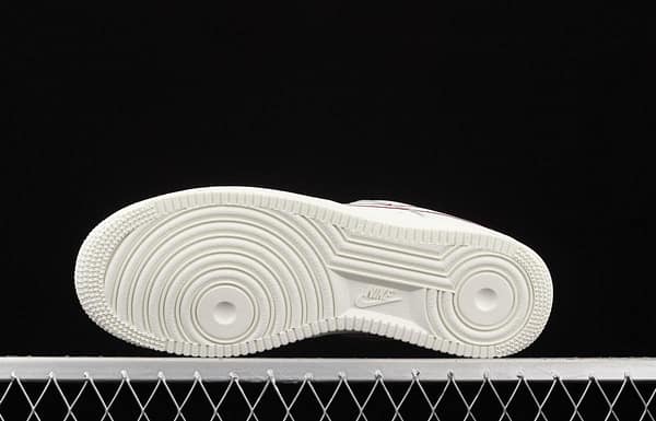 NIKE Air Force 1x07 Low rice white red electric embroidery hook low-top casual board shoes CL6326-108 - Image 14