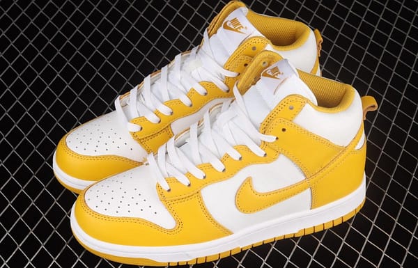 NIKE SB DUNK High white and yellow color SB rebound high upper shoes DD1869-106 - Image 10