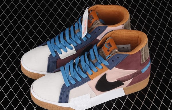NIKE SB Zoom Blazer Mid PRM splicing broken hook leisure Zhongbang board shoes DA8854-600 - Image 10