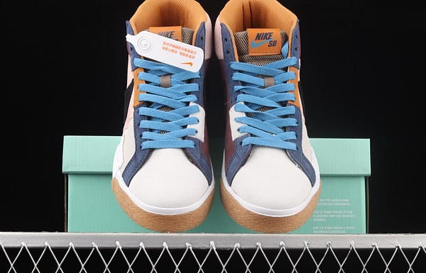 NIKE SB Zoom Blazer Mid PRM splicing broken hook leisure Zhongbang board shoes DA8854-600 - Image 12