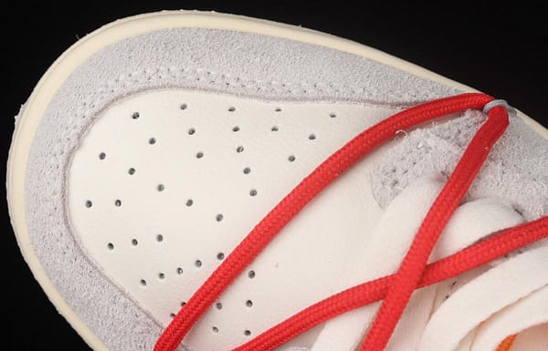 OFF-White x NIKE DUNK Low OW suede SB buckle rebound fashion casual board shoes DM0950-103 - Image 10