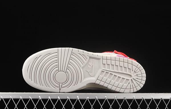 OFF-White x NIKE DUNK Low OW suede SB buckle rebound fashion casual board shoes DM0950-103 - Image 15