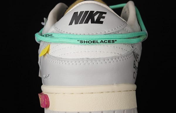 OFF-White x NIKE DUNK Low 04 of 50 OW Grey Leisure Sports Skateboard shoes DM1602-114 - Image 7