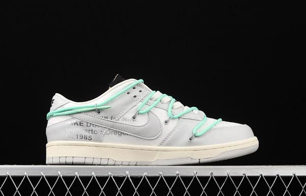 OFF-White x NIKE DUNK Low 04 of 50 OW Grey Leisure Sports Skateboard shoes DM1602-114 - Image 15