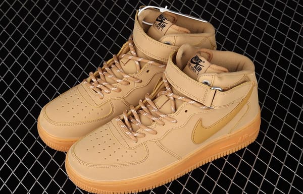 NIKE Air Force 1 Mid'07 wheat suede Zhongbang casual board shoes DJ9158-200 - Image 10