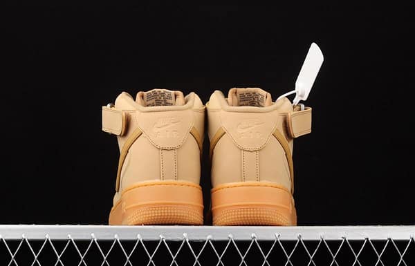 NIKE Air Force 1 Mid'07 wheat suede Zhongbang casual board shoes DJ9158-200 - Image 13