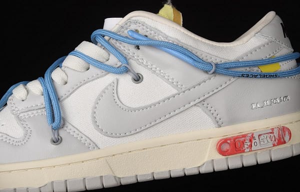 OFF-White x NIKE DUNK Low 04 of 50 OW Grey Leisure Sports Skateboard shoes DM1602-113 - Image 8