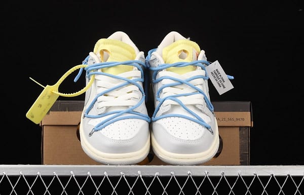 OFF-White x NIKE DUNK Low 04 of 50 OW Grey Leisure Sports Skateboard shoes DM1602-113 - Image 12