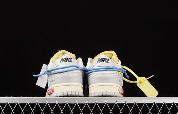 OFF-White x NIKE DUNK Low 04 of 50 OW Grey Leisure Sports Skateboard shoes DM1602-113 - Image 13
