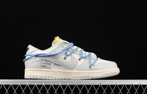 OFF-White x NIKE DUNK Low 04 of 50 OW Grey Leisure Sports Skateboard shoes DM1602-113 - Image 15