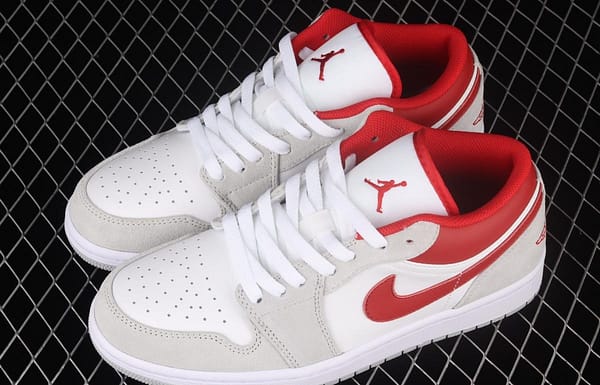 Air Jordan 1 Low low-end rice white red retro culture leisure sports basketball shoes DC6991-016 - Image 10