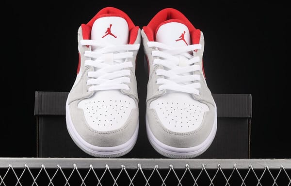 Air Jordan 1 Low low-end rice white red retro culture leisure sports basketball shoes DC6991-016 - Image 12