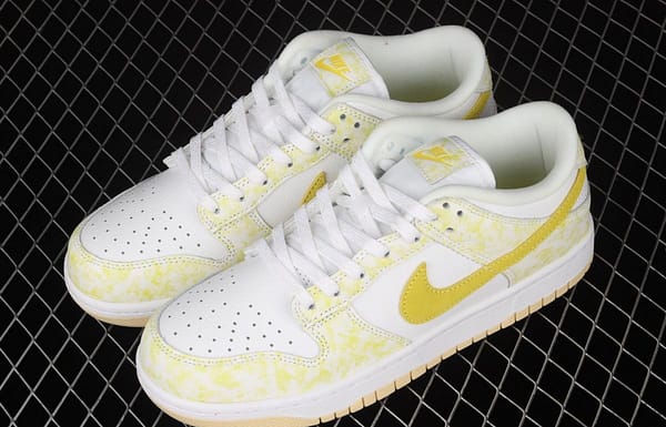 NIKE SB DUNK Low Prm yellow and white color SB buckle rebound fashion leisure board shoes DM9467-700 - Image 10