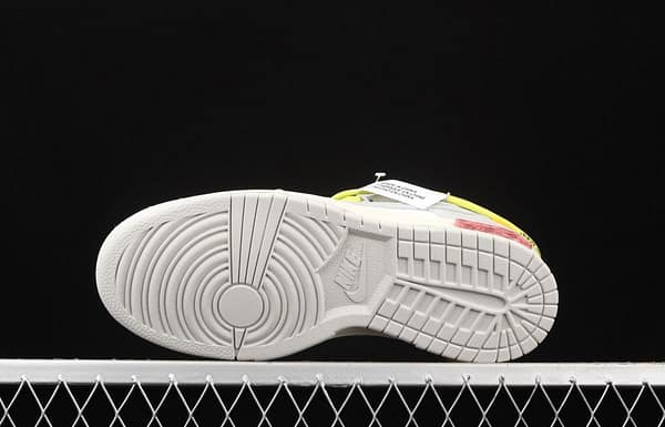 OFF-White x NIKE DUNK Low 04 of 50 OW Grey Leisure Sports Skateboard shoes DM1602-106 - Image 14
