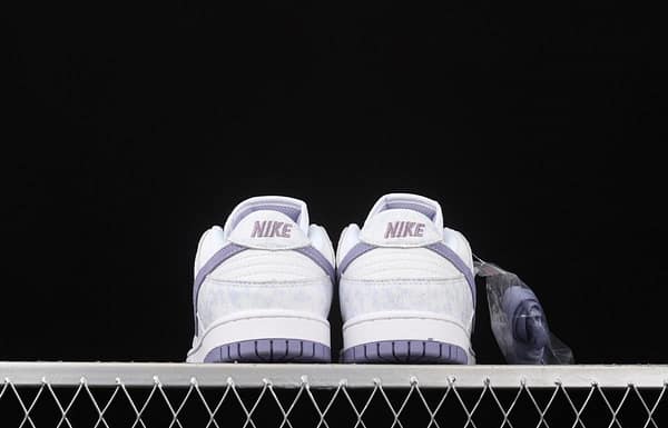 NIKE SB DUNK Low Prm white light purple color SB buckle rebound fashion leisure board shoes DM9467-500 - Image 13