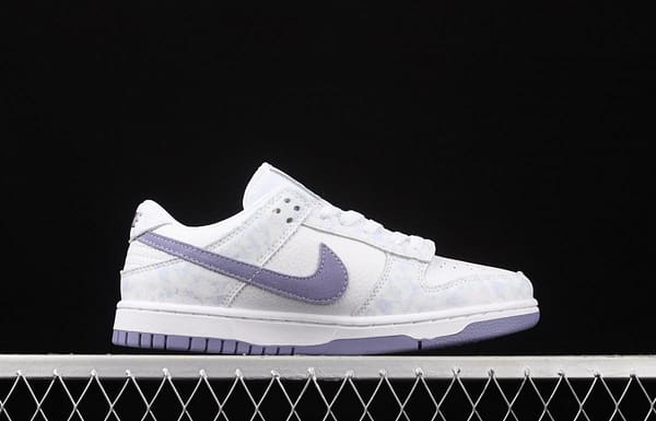 NIKE SB DUNK Low Prm white light purple color SB buckle rebound fashion leisure board shoes DM9467-500 - Image 15