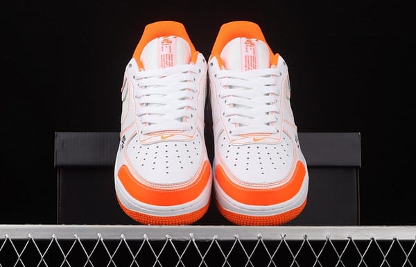 NIKE Air Force 1 Premium ShAdidasow Grey side Logo 3M reflective low upper shoes CV3039-103 - Image 12