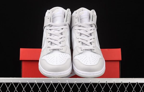 NIKE SB DUNK High white gray SB rebound high upper board shoes DD1399-100 - Image 12