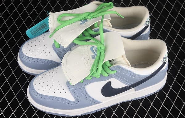 NIKE SB DUNK Low Premium Golf Golf Blue SB rebound Fashion Leisure Board shoes 313170-141 - Image 10