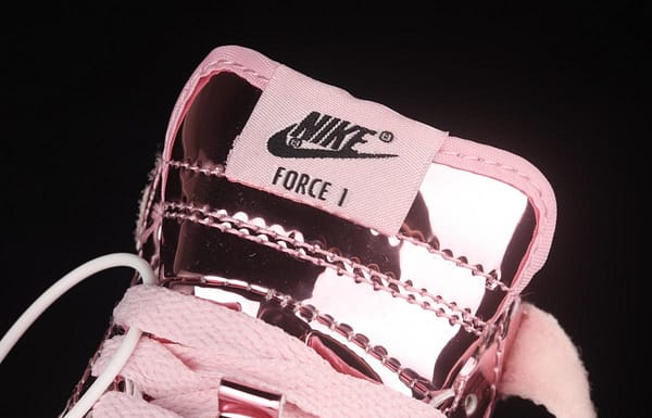 NIKE Air Force 1: 07 Mid WB dazzling ribbon lamp state size Kids 314197-8300 - Image 8
