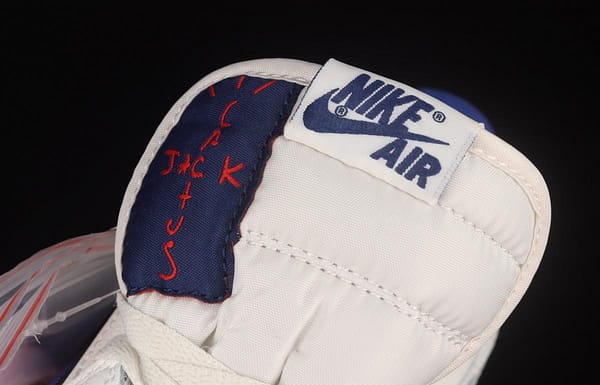 Travis Scott x Air Jordan 1 Low white and blue barbed low top cultural board shoes DM7866-166 - Image 8