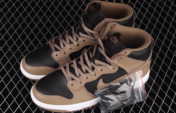 NIKE SB DUNK High Retro Moon Fossil tan SB dunk series high upper skateboard shoes DD1869-002 - Image 2