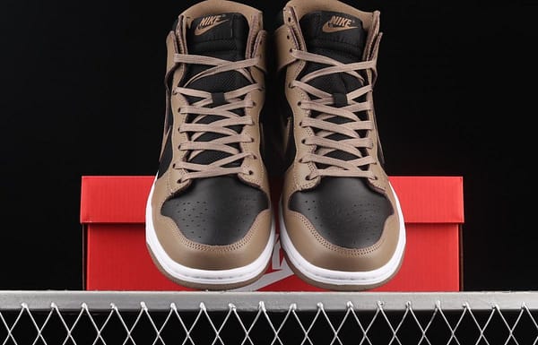 NIKE SB DUNK High Retro Moon Fossil tan SB dunk series high upper skateboard shoes DD1869-002 - Image 12