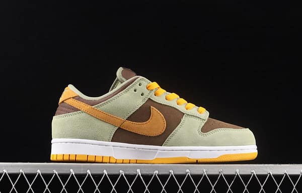 NIKE SB DUNK Low Prm green brown orange SB rebound fashion casual board shoes DH5360-300 - Image 15