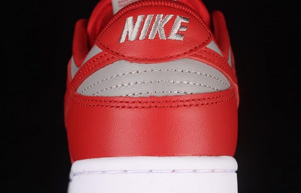 NIKE DUNK Low Retro Medium Grey gray-red color SB buckle rebound fashion leisure board shoes DD1391-002 - Image 6