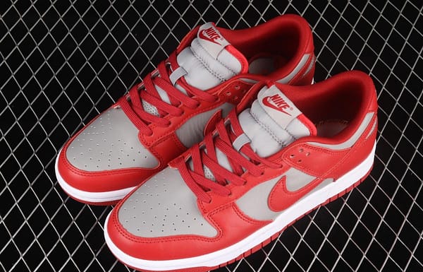 NIKE DUNK Low Retro Medium Grey gray-red color SB buckle rebound fashion leisure board shoes DD1391-002 - Image 10