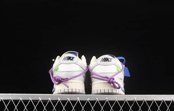 OFF-White x NIKE DUNK Low OW gray SB buckle rebound fashion casual board shoes DM1602-107 - Image 14