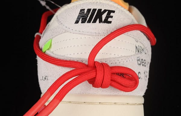OFF-White x NIKE DUNK Low OW white gray leisure sports skateboard shoes DJ0950-103 - Image 6