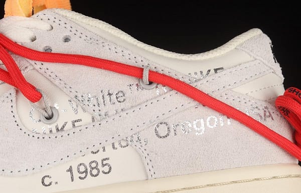 OFF-White x NIKE DUNK Low OW white gray leisure sports skateboard shoes DJ0950-103 - Image 8