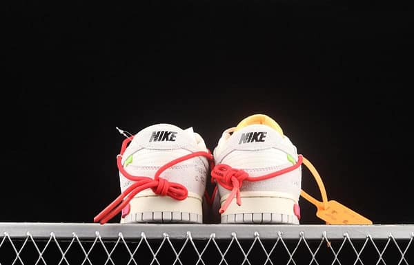 OFF-White x NIKE DUNK Low OW white gray leisure sports skateboard shoes DJ0950-103 - Image 14
