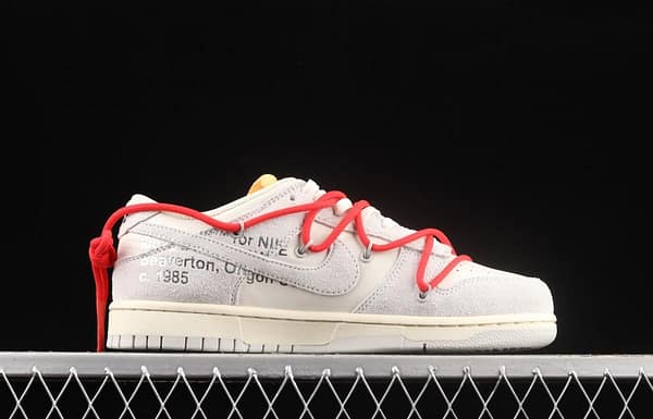 OFF-White x NIKE DUNK Low OW white gray leisure sports skateboard shoes DJ0950-103 - Image 16