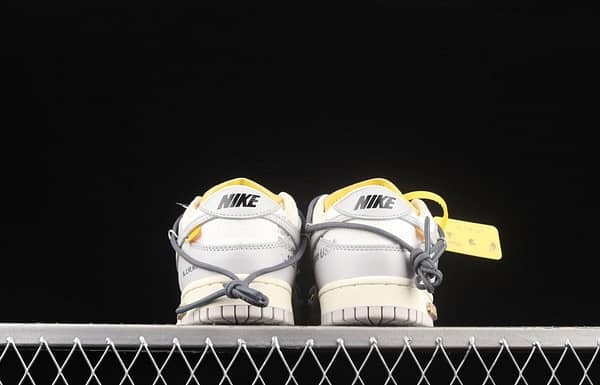 OFF-White x NIKE DUNK Low OW gray SB buckle rebound fashion casual board shoes DM1602-105 - Image 14