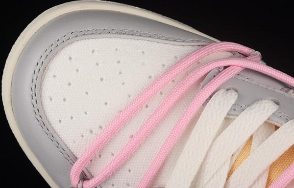 OFF-White x NIKE DUNK Low OW gray SB buckle rebound fashion casual board shoes DM1602-109 - Image 10