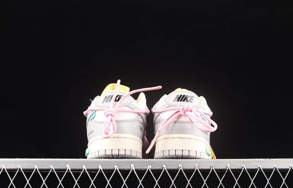 OFF-White x NIKE DUNK Low OW gray SB buckle rebound fashion casual board shoes DM1602-109 - Image 14