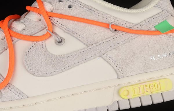 OFF-White x NIKE DUNK Low OW SB buckle rebound fashion casual board shoes DJ0950-108 - Image 7
