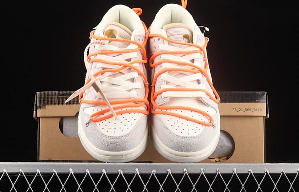 OFF-White x NIKE DUNK Low OW SB buckle rebound fashion casual board shoes DJ0950-108 - Image 13