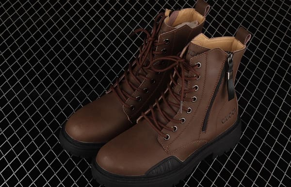 Gucci Screener GG High-Top Sneaker Gucci retro college style leisure Martin boots 02JPO605533 - Image 11