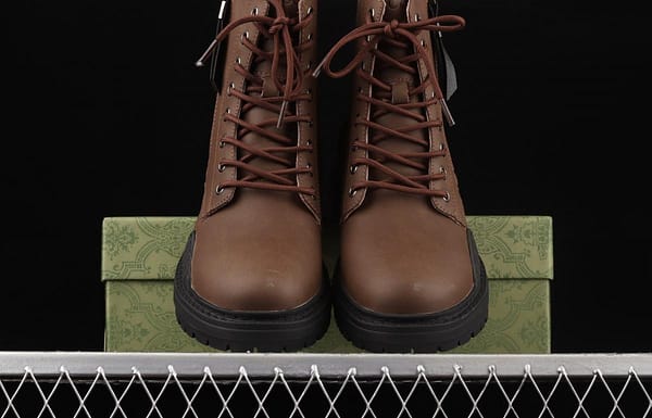Gucci Screener GG High-Top Sneaker Gucci retro college style leisure Martin boots 02JPO605533 - Image 13