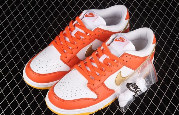 NIKE DUNK Low Golden Orange Platinum Orange SB rebound Fashion Leisure Board shoes DQ4690-800 - Image 10