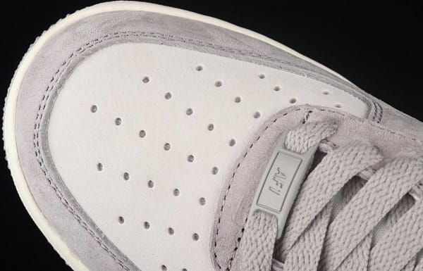 NIKE Air Force 11607 Low white and gray stitched suede color matching low-top casual board shoes DW0831-896 - Image 10