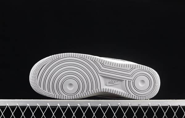 NIKE Air Force 11607 Low white and gray stitched suede color matching low-top casual board shoes DW0831-896 - Image 15