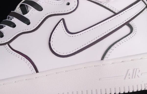 NIKE Air Force 1' 07 Mid laser white 3M reflective medium-help leisure sports board shoes 368742-810 - Image 7
