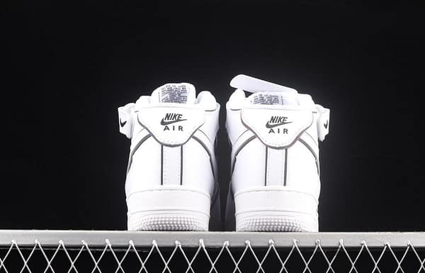 NIKE Air Force 1' 07 Mid laser white 3M reflective medium-help leisure sports board shoes 368742-810 - Image 14