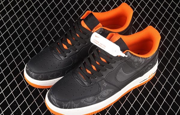 NIKE Air Force 11607 Skeleton QS Halloween theme limited casual board shoes DC8891-001 - Image 9